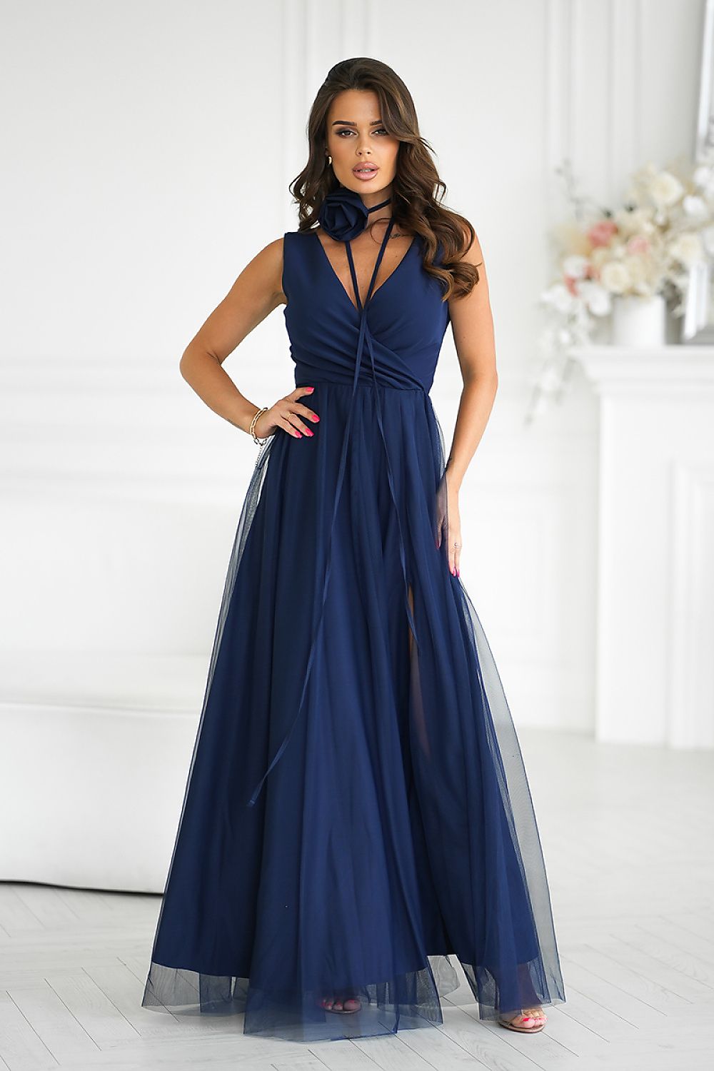 Long dress Bicotone