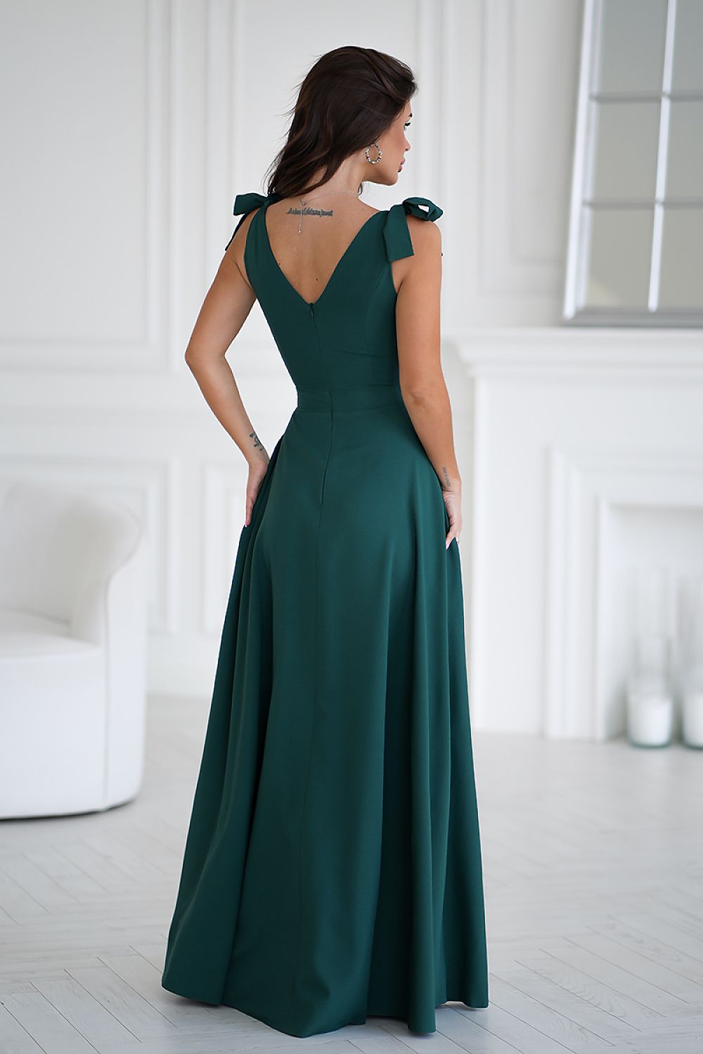 Long dress Bicotone