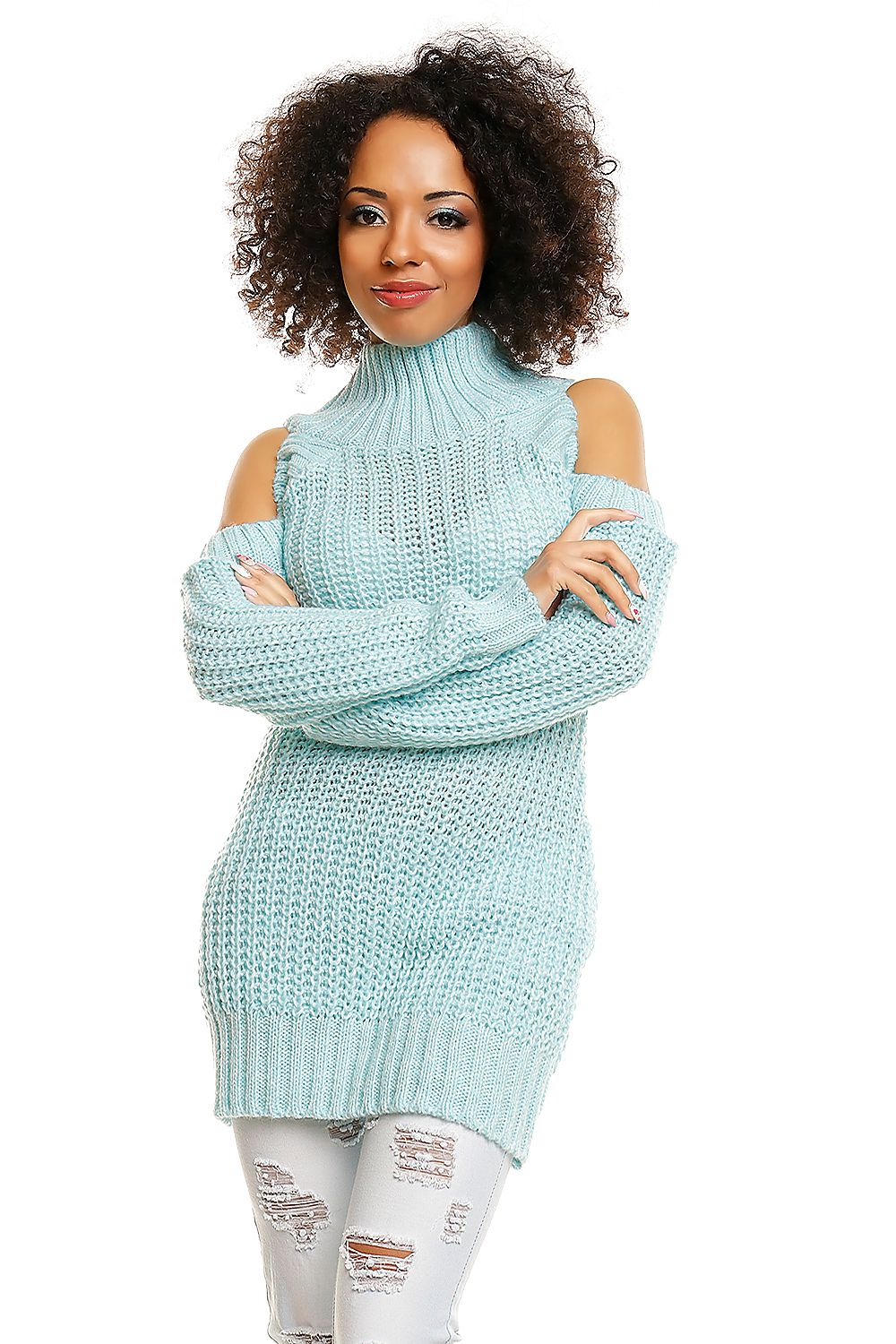 Hard-knitted jumper PeeKaBoo